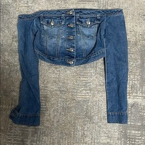 Jean crop top